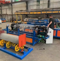 Barrière à grande vitesse de maillon de chaîne faisant la machine/maille de diamant faisant la machine pour la cage de poulet