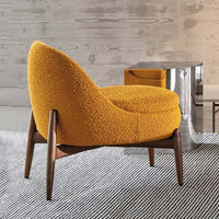 Canapé Lounge Simple en Tissu Bouclé de Luxe pour la Décoration du Salon