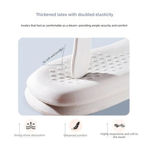 <span class=keywords><strong>Solette</strong></span> in lattice di pelle bovina per uomo e donna, invisibili, con aumento di <span class=keywords><strong>altezza</strong></span>, morbide, elastici, sensazione di camminare su un tappeto, confortevoli, confezione da due paia - Product Image 3