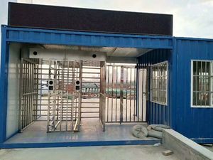 Tourniquet tournant à double voie pleine hauteur en acier inoxydable 304 Tourniquets de gare pour un accès sécurisé - Product Image 3