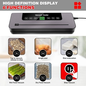Sellador de Alimentos al Vacío Automático de Alta Calidad con Pantalla Táctil, Bomba Potente, Conservador Eléctrico Doméstico para Materiales Plásticos, Uso en Autocaravanas - Product Image 2