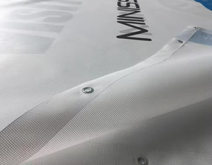 Bandera de Malla Personalizada para Eventos de Fútbol, Resistente a los Rayos UV, Disponible al <span class=keywords><strong>por</strong></span> Mayor, Transpirable, Resistente al Viento, Decoración para Áreas de Visualización al Aire Libre - Product Image 5