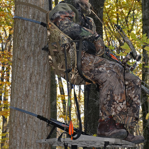 Outdoor Detachable <b>Tree</b> <b>Stand</b> Seat Camouflage Fleece Cushion Portable Hunting Fishing Chair Rectangular Foldable - Product Image 3