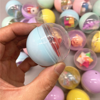Capsules en plastique colorées pour macaron, pièces de 5cm de diamètre, avec jouets à l'intérieur, pour distributeur de machine, comme cadeau pour enfants