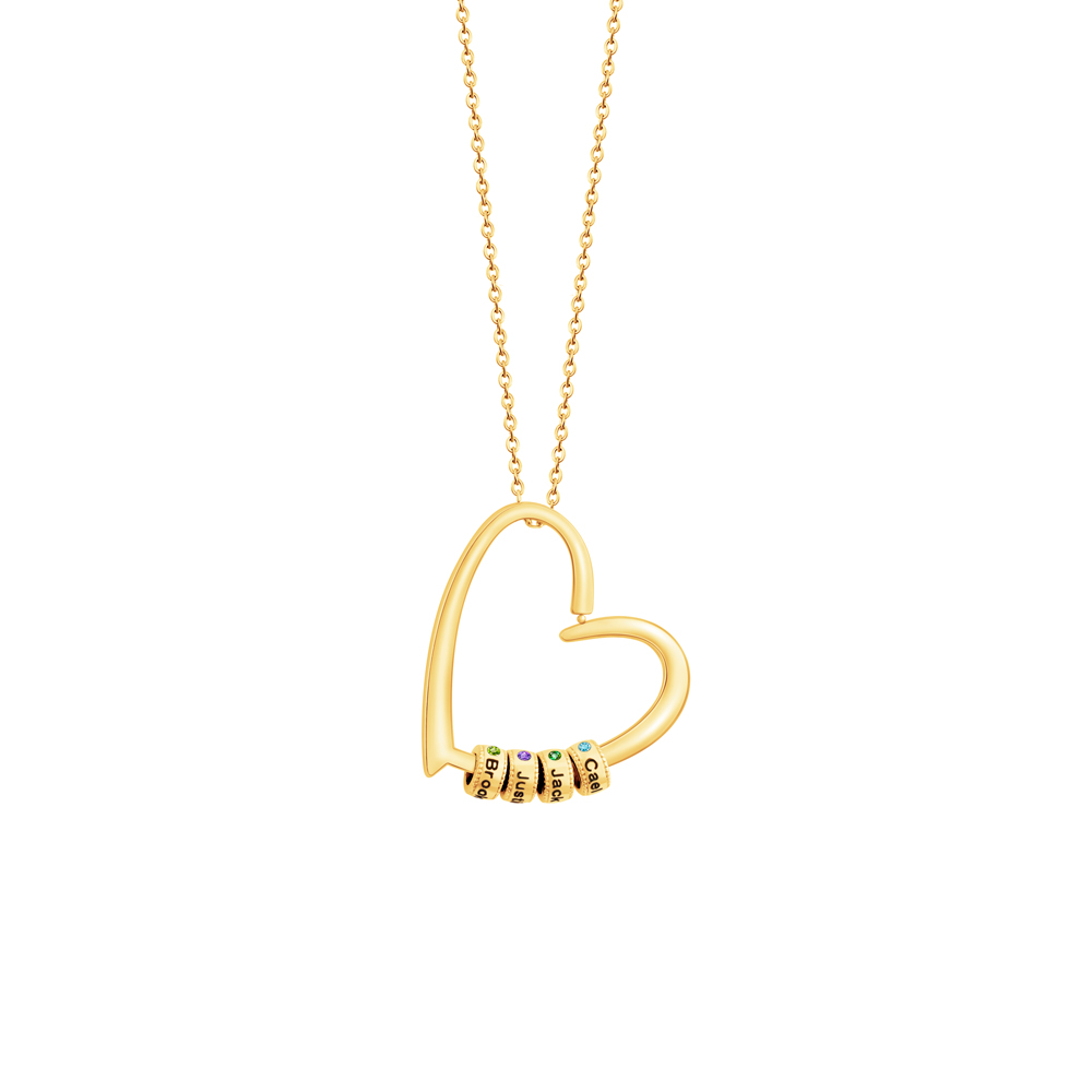 33*33mm heart Gold
