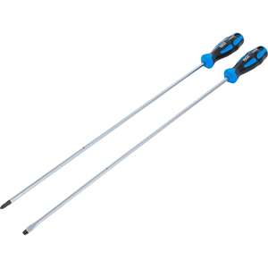 BGS <b>Screwdriver</b> Set extra <b>long</b> Slot SL, Cross Slot PH 2 pcs. - Product Image 1