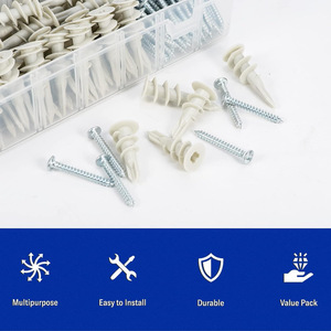 Plastic Drywall Anchors Self Drilling Hollow Wall Anchors with Screws Assortment Kit 260 Pieces Metric Size X0037RK9PF - Product Image 5