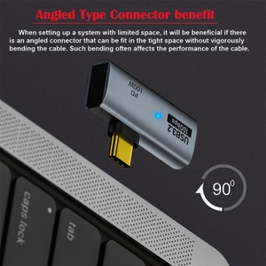 2-in-1 Typ-C 3.2 OTG Splitter mit Typ-C 100W PD Schnellladung Datenübertragungskonverter USB-C zu USB 3.2 Adapter für Handy und <span class=keywords><strong>PC</strong></span> - Product Image 4