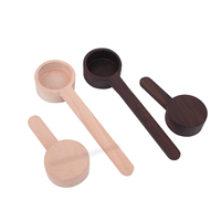 Cuillère à grains de café bois de noyer expresso café cuillère à mesurer en bois cuillère doseuse haricots thé sucre café accessoires