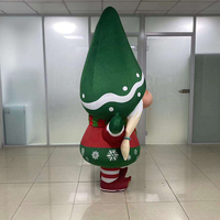 Costume de lutin gonflable interactif de 2,2 m pour fête de Noël, mascotte de lutin gonflable personnalisée, adorable et interactive