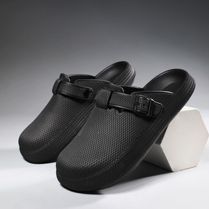 Sandales légères <span class=keywords><strong>en</strong></span> mousse EVA pour la plage, respirantes, antidérapantes, plates, avec trous et boucles, pour hommes et femmes, toutes saisons - Product Image 3
