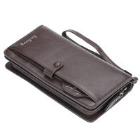 Baellerry dompet Vintage pria, dompet gaya Vintage Slot Multi kartu multifungsi