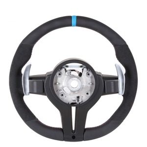Volante de Fibra de Carbono Real con Revestimiento de Alcántara para <span class=keywords><strong>BMW</strong></span> E46 M3 <span class=keywords><strong>2021</strong></span>, de Antiguo a Nuevo - Product Image 2