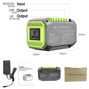 Trạm điện di động siêu nhẹ 200W 300W 600W 800W 1000W 2000W, máy phát điện dự phòng năng lượng tái tạo với nguồn điện ô tô - Product Image 3
