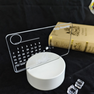 Luz Nocturna Creativa con Tablero de Escritura Acrílico LED RGB, Base Borrable para Mensajes DIY, Idea de Regalo Original - Product Image 4