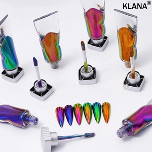 Polvo Cromado Líquido Efecto Espejo Serie CS de KLANA, Venta al por Mayor, 5g, Líquido para Uñas de Salón, Alto Brillo, Efecto Camaleón, Metálico, Aurora - Product Image 3