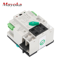 Mini interrupteur de transfert automatique double puissance 50A avec changement de source manuel et haute précision pour générateur de secours extérieur modèle WFQ
