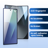 Protection d'écran pliable pour téléphone en TPU, couverture intégrale HD transparente, ultra-fine, antistatique, anti-graisse, imperméable, résistante à la saleté, sans bulles