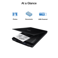 Pour Epson Perfection V19II A4 Scanner à plat HD couleur Photo Document Scanner bureau à domicile USB alimenté 4800dpi