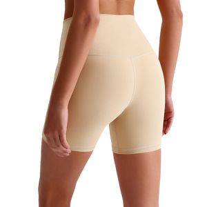 Quần short thể thao nữ cạp cao quần short Bermuda thoáng khí Túi Nâng Mông Khỏa Thân cảm giác bó sát tập thể dục Yoga - Product Image 4