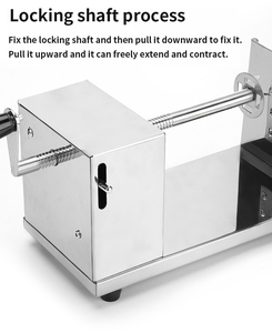 Hand Tornado <strong>Spiral</strong> Potato Cutter Manual Stainless Steel Twisted Potato Curly Fry Cutter for Potatoes Carrots <strong>Cucumbers</strong> - Product Image 6