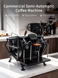 Cafetera Profesional Italiana Multifunción para Cafetería, con Doble Caldera de 1L+4L, para Cappuccino y Espresso, 110V 220V - Product Image 6