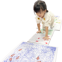 Jouets sensoriels salle de jeux de maternelle dynamique 3D carreaux liquides sensoriels sol liquide pour enfants en bas âge