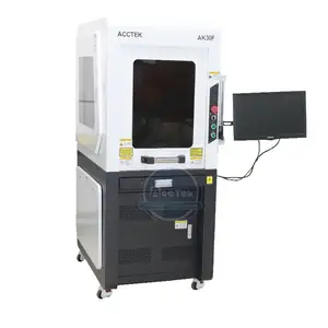 lazer marking machine Deep engraving enclosed desktop fiber laser marking machine 30w