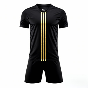 Conjunto de Camisetas de Fútbol Retro de Calidad Tailandesa Baratas, Vintage, 100% Poliéster Transpirable, Polo de Manga Corta para Hombre, Conjunto de Camisetas de Fútbol para Adultos - Product Image 2