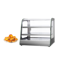 Vitrine chauffante électrique pour aliments chauds, vitrine commerciale pour pizza, poulet, tarte, avec isolation thermique