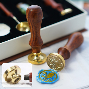 Chất lượng cao in sáp niêm phong tem đầu, cá nhân hình dạng và mô hình sáp con dấu Tem Bộ Kit - Product Image 3