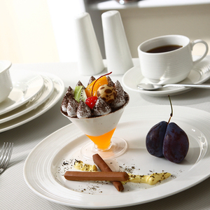 Assiettes en <span class=keywords><strong>porcelaine</strong></span> en gros, design moderne, assiettes <span class=keywords><strong>à</strong></span> dîner en céramique blanche, assiettes <span class=keywords><strong>à</strong></span> <span class=keywords><strong>dessert</strong></span> en <span class=keywords><strong>porcelaine</strong></span> pour restaurant - Product Image 3