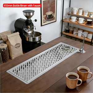 935mm Hidden <strong>Sink</strong> <strong>Bar</strong> Cup Washer Drip Tray Full 304SS Compact <strong>Glass</strong> Pitcher Rinser Barista Tools Countertop <strong>Cleaner</strong> with Faucet - Product Image 1