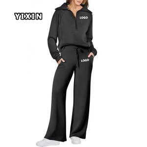 طقم رياضي أنيق بلون موحد مقاوم للبلى خفيف الوزن ومرن للراحة الكاملة - Product Image 1