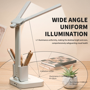 Factory ODM OEM Abs Material Double Head Bright Plug-in LED Eye-protecting Reading Desk <strong>Lamp</strong> Besides <strong>Small</strong> <strong>Touch</strong> <strong>Lamps</strong> - Product Image 4