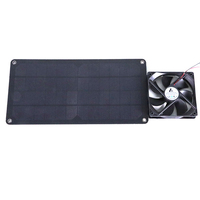 Échantillon gratuit 10w 20w 30w kit de ventilateur alimenté par panneau solaire résistant aux intempéries avec ventilateur solaire à double échappement CC prix