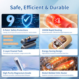 <span class=keywords><strong>Calentador</strong></span> de Agua <span class=keywords><strong>Eléctrico</strong></span> Digital LED de Gran Capacidad, Ahorro de Energía, 220V, 9 Puntos de Protección de Seguridad, Precio de Fábrica - Product Image 5