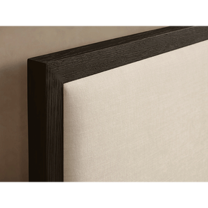 豪华床卧室室内家具舒适座椅实心橡木特大床 - Product Image 4