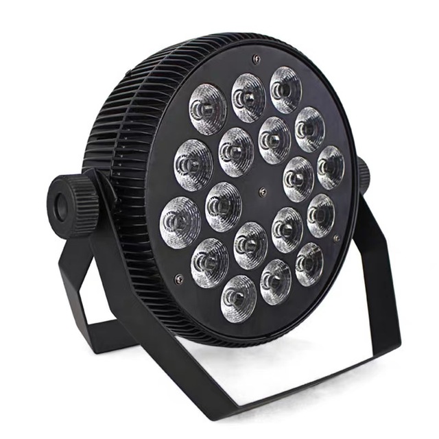 Portable 18Pcs*10W LED RGBW Mini Par Light New Flat Wedding Stage Professional Production White Emitting Color Direct Factory