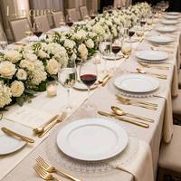 Assiette de présentation en verre transparente style vintage avec dentelle, bordure florale, assiettes décoratives rondes pour mariage, douche nuptiale, décoration de table de fête, vente en gros