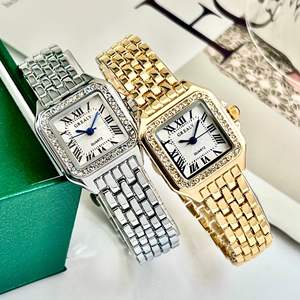 GREALY <span class=keywords><strong>Orologio</strong></span> di Lusso da <span class=keywords><strong>Donna</strong></span> al Quarzo con Diamanti Nuovo Modello Quadrato Impermeabile con Cinturino in Acciaio Inossidabile e Quadrante in Vetro per Commercio Estero all'Ingrosso - Product Image 4