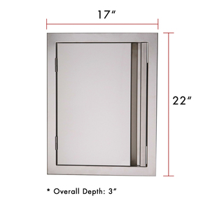 Porta di accesso singola <span class=keywords><strong>per</strong></span> barbecue in acciaio inossidabile <span class=keywords><strong>per</strong></span> <span class=keywords><strong>cucina</strong></span> sul cortile - Product Image 6