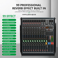 GAX-RWS12 Mixage audio professionnel 99 Effets DSP Console de son numérique Mixig Équipement DJ Mixeur audio pro 12 canaux
