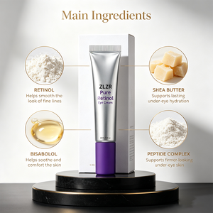 Suministro al por mayor de crema para ojos Matrixyl 3000+ con 0.5% de retinol puro, efecto tensor e iluminador instantáneo, en envase con relieve, 15 ml - Product Image 3