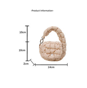 กระเป๋าแฟชั่นใหม่ล่าสุด กระเป๋าสะพายขนาดเล็ก พวงกุญแจรถยนต์ กระเป๋าใส่หูฟัง สำหรับ Airpods กระเป๋าพัฟเฟอร์ขนาดเล็ก กระเป๋าใส่เหรียญ - Product Image 5