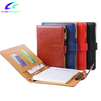 Longli Da0016 Carnet de notes à spirale en cuir PU avec logo personnalisé OEM, 80 feuilles, plusieurs tailles, style imprimé, à feuilles mobiles