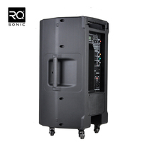 RQSONIC CMGT12AUX 12 pouces 100W batterie alimentée par chariot Rechargeable amplifiée haut-parleurs de sol actifs