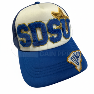 Sombrero de camionero bordado a la moda, sombrero trasero de malla personalizado, parche personalizado o sombrero de camionero de malla bordado directo - Product Image 1