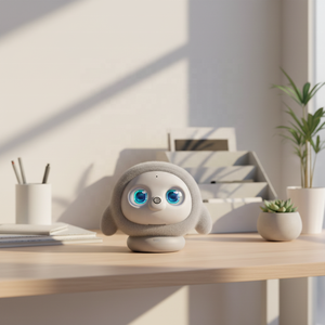 Robot Inteligente <span class=keywords><strong>de</strong></span> Escritorio para el Hogar, Juguete Educativo Interactivo y Emocional, Material <span class=keywords><strong>de</strong></span> Felpa PPcotton, Control por Aplicación, Asistente Personal - Product Image 2