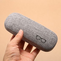 Étui à lunettes optiques minimaliste multicolore tendance avec motif personnalisé, boîte de rangement pour lunettes en gros